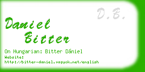 daniel bitter business card