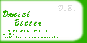 daniel bitter business card